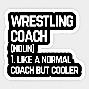 Wrestling Coach Sticker